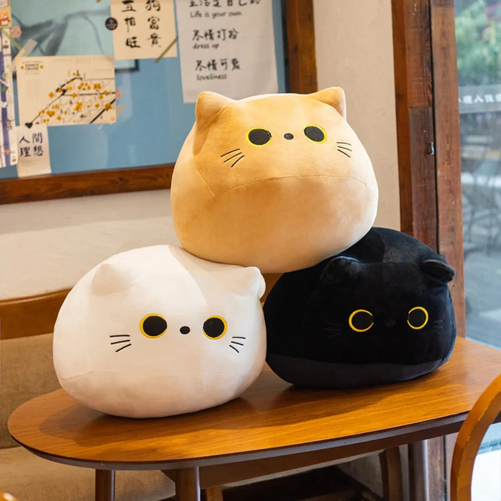 Cozy Black Cat Plush Pillow