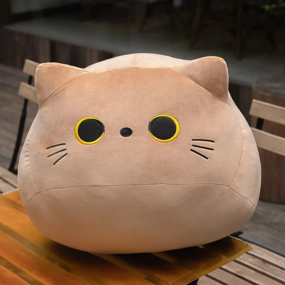 Cozy Black Cat Plush Pillow
