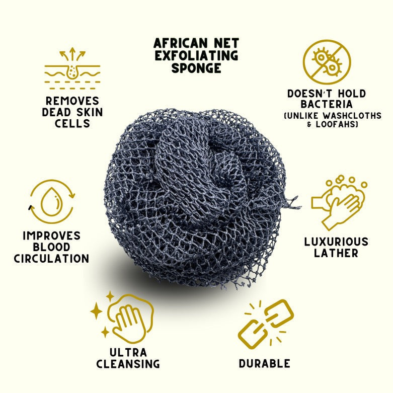 African Net Exfoliating Bath Sponge